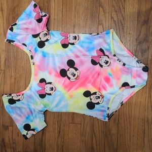 Mickey and Minnie Tie Dye Women's Bodysuit Size M